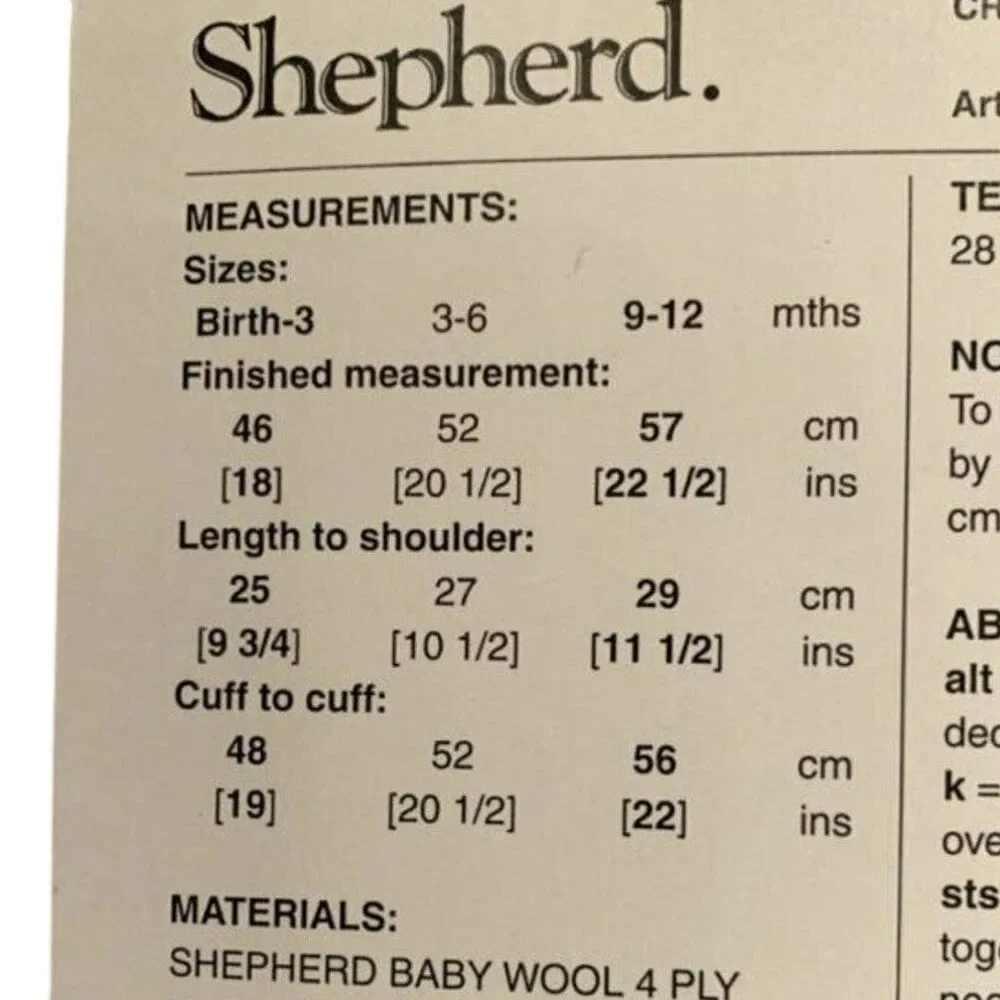 New Shepherd 2057 Nostalgic Recollections Matinee Jacket Knitting Pattern+